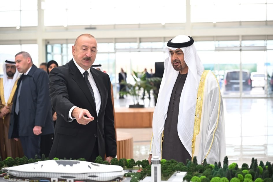 Prezident BƏƏ liderini Füzulidə qarşıladı +FOTOLAR